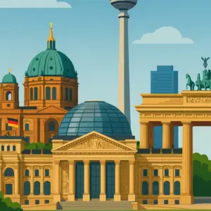 Travelposter Berlin Hauptstadt