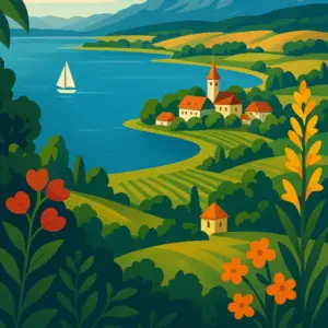 Bodensee Travel Poster Art