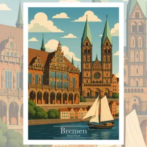 Bremen Reiseposter