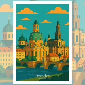 Dresden Reiseposter