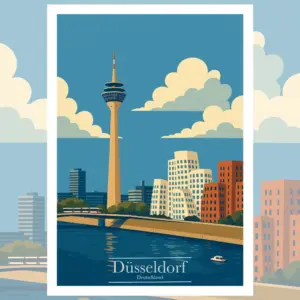 Düsseldorf Reiseposter