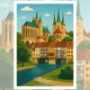 Erfurt Reiseposter Download Kauf