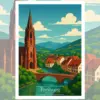 Freiburg Reiseposter