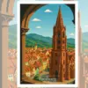 Freiburg Reiseposter Download