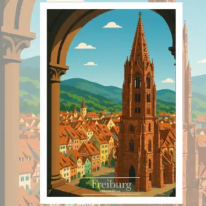 Freiburg Reiseposter Download