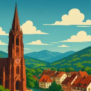 Freiburg Travelposter