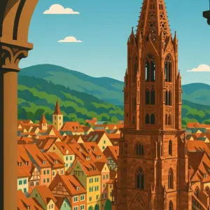 Freiburg Travelposter Art