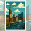 Hamburg Reiseposter