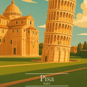 Italien Pisa Wandbild Kunstdruck