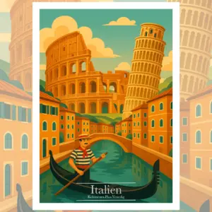 Italien Reisposter Wandbild