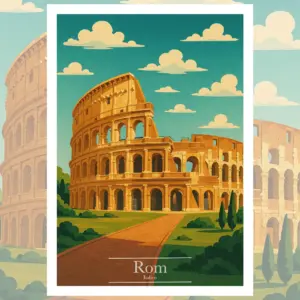 Rom Reiseposter Italien