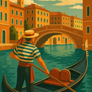 Italien Venedig Travelposter