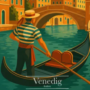 Italien Venedig Wandbild, Kunstdruck