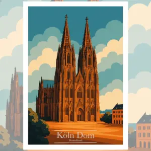 Köln Reiseposter
