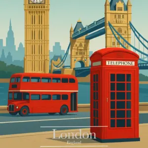 London Wandbild Poster