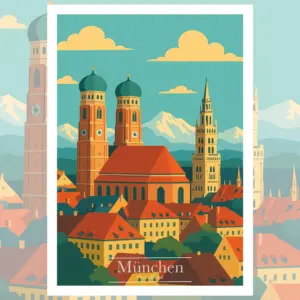 München Poster - Reiseposter