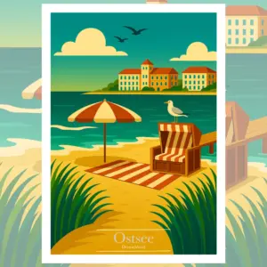 Ostsee Reiseposter