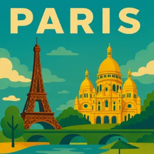 Paris Frankreich Poster