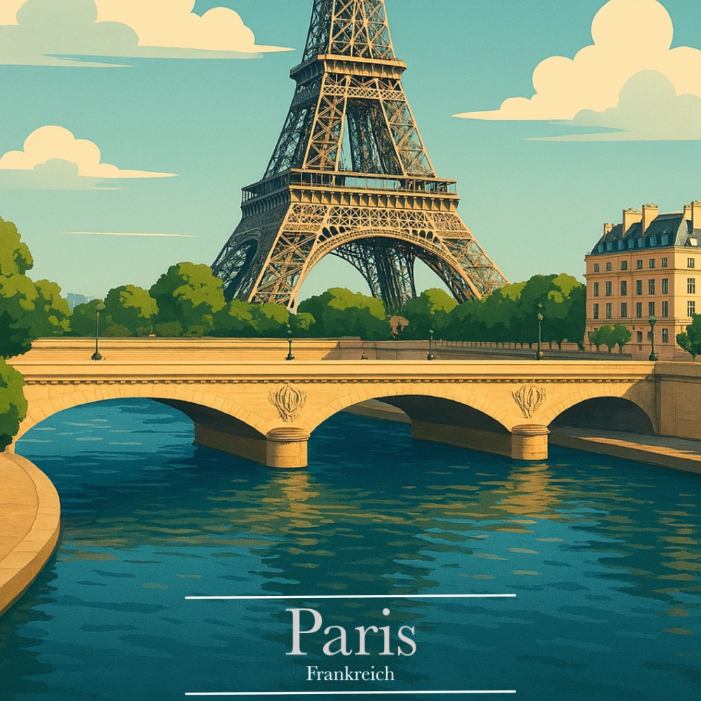 Paris Wandbild, Eiffelturm Poster