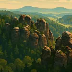 Sächsische Schweiz Travel Poster