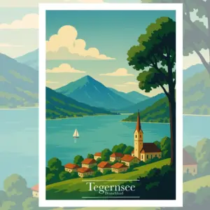 Tegernsee Reiseposter
