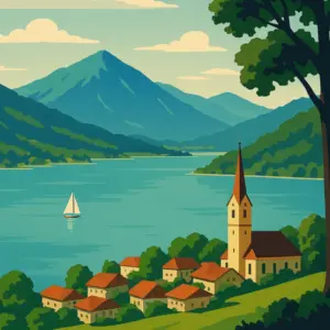 Tegernsee Treavelposter
